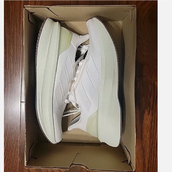 Adidas Ultraboost 5X Running Shoes Women's 7.5 White Linen Green - Picture 7 of 7